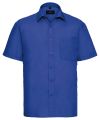 Short sleeve polycotton easycare poplin shirt