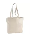 Ningbo 340 g, m² zippered cotton tote bag