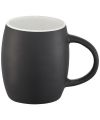 Hearth 400 ml ceramic mug with wooden lid, coaster