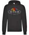 Vintage hooded sweatshirt large logo print