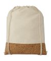 Woods 175 g, m² cotton and cork drawstring backpack