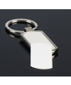 Metal Key Ring With Insert Rectangle 4.2cm x 2.5cm