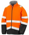 Printable safety softshell jacket