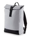 Reflective roll-top backpack