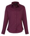 Women's poplin long sleeve blouse