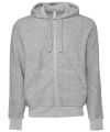 Unisex sueded fleece full-zip hoodie