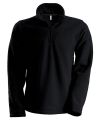 Enzo zip-neck microfleece top