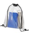 Lancaster transparent drawstring backpack