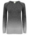 Women's seamless fade out long sleeve top
