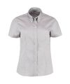 Women's corporate Oxford blouse short-sleeved (tailored fit)