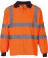 Hi-vis long sleeve polo (HVJ310)