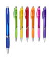 Turbo translucent ballpoint pen with rubber grip