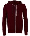Unisex polycotton fleece full zip hoodie