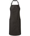 Cotton denim bib apron, organic and Fairtrade certified