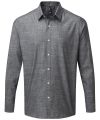 Cotton slub chambray long sleeve shirt