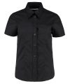 Women's corporate pocket Oxford blouse short-sleeved (tailored fit)