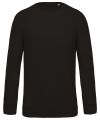 Organic cotton crew neck raglan sleeve sweatshirt