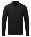 Unisex long sleeve polo shirt, powered by HeiQ Viroblock