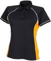 Women's piped performance polo