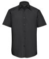 Short sleeve polycotton easycare tailored poplin shirt