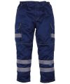 Hi-vis polycotton cargo trousers with knee pad pockets (HV018T/3M)