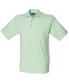 Classic cotton piqué polo with stand-up collar