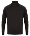 Long-sleeved ¼ zip top