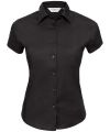 Women's short sleeve easycare fitted stretch shirt