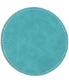 PU Leather Effect Coaster Round 95mm