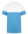 Contrast stretch polo shirt