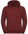 Authentic melange zipped hood sweatshirt