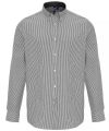 Cotton-rich Oxford stripes shirt