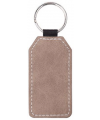 PU Leather Effect Key Ring Single Sided - Rectangle