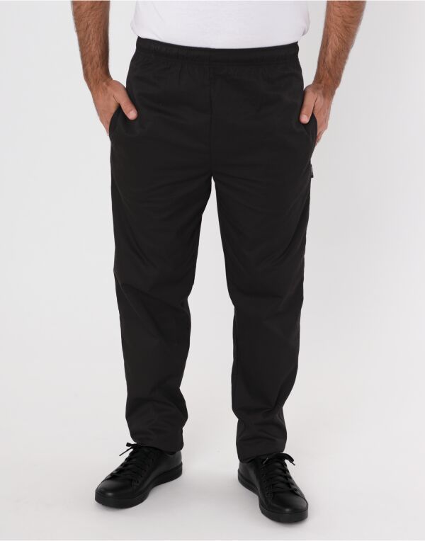 Unisex Elasticated Black Trouser