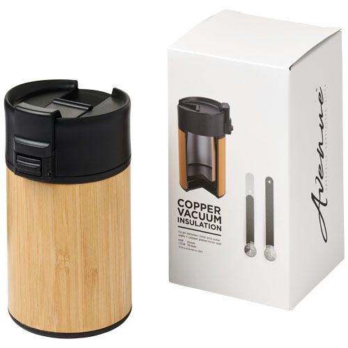 Arca 200 ml leak-proof copper vacuum bamboo tumbler