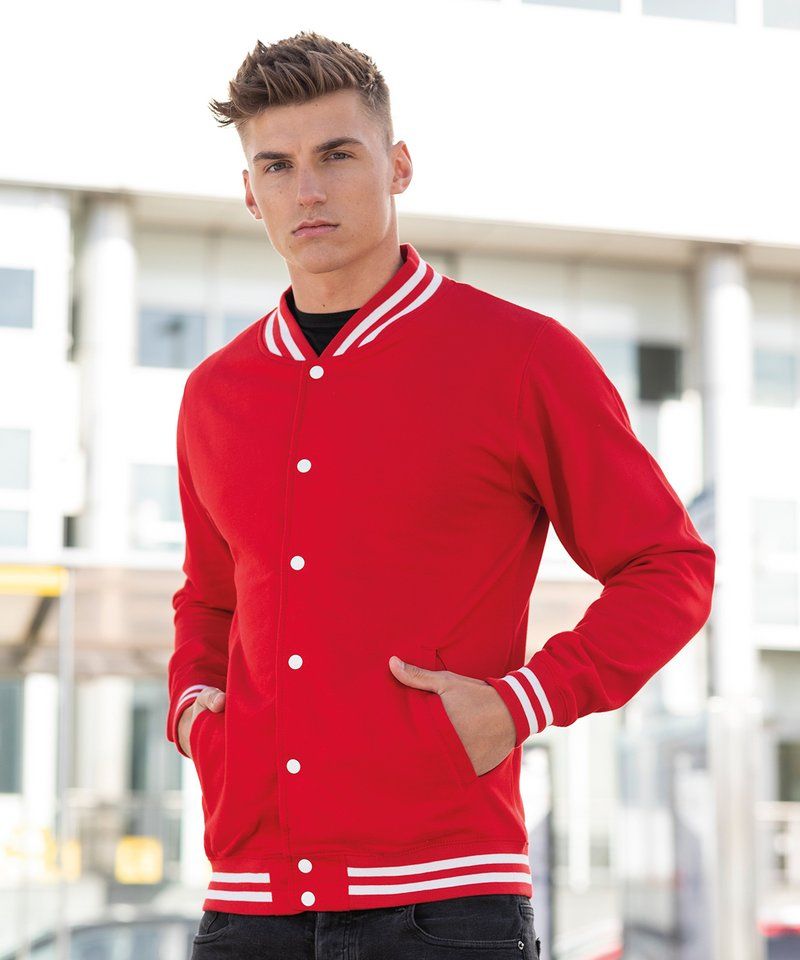 AWDis Just Hoods Letterman jacket Custom Planet