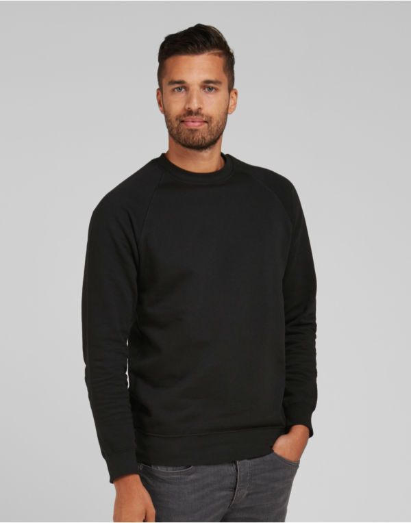 Men's Raglan Sleeve Crew Neck Sweatshirt