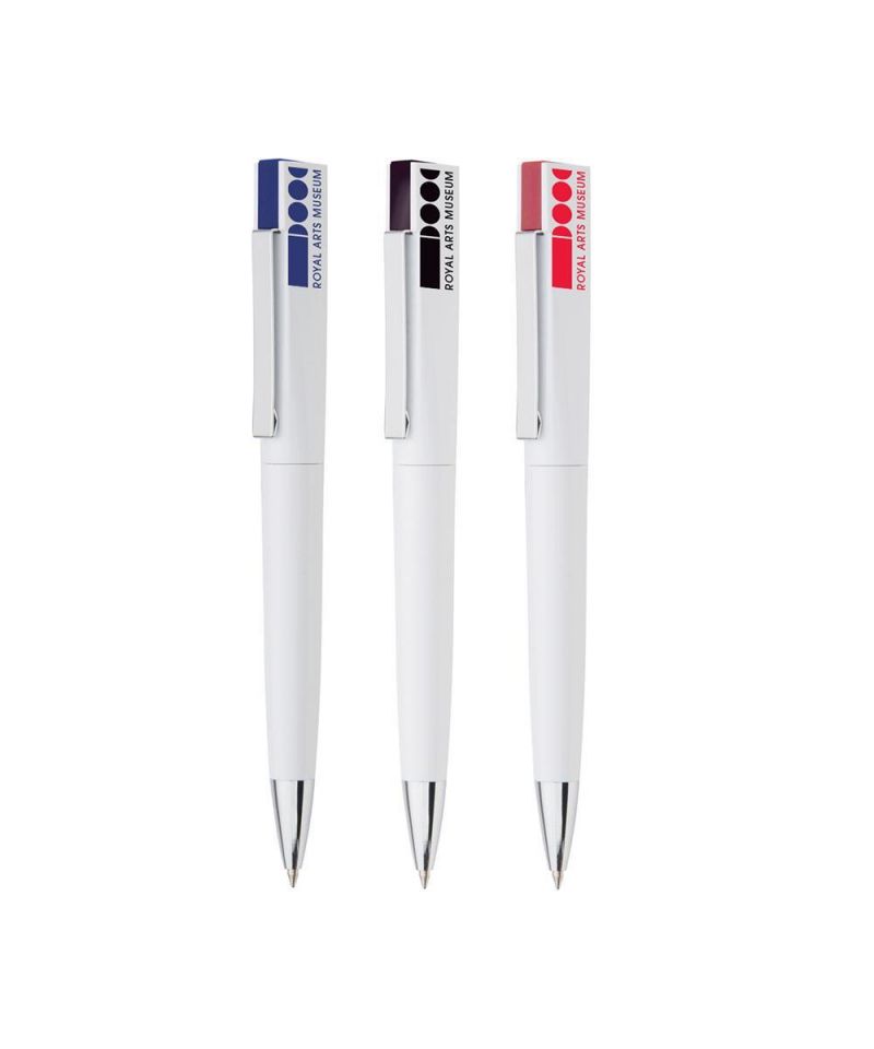 Flat Cap Pen White -