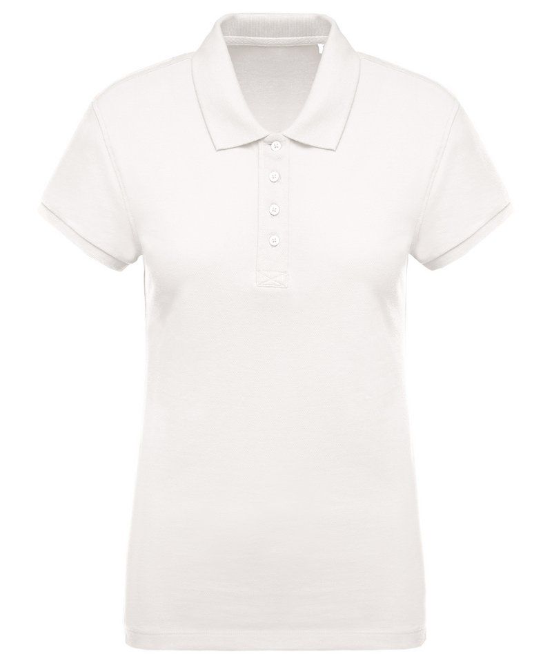 Women's organic piqué short sleeve polo shirt