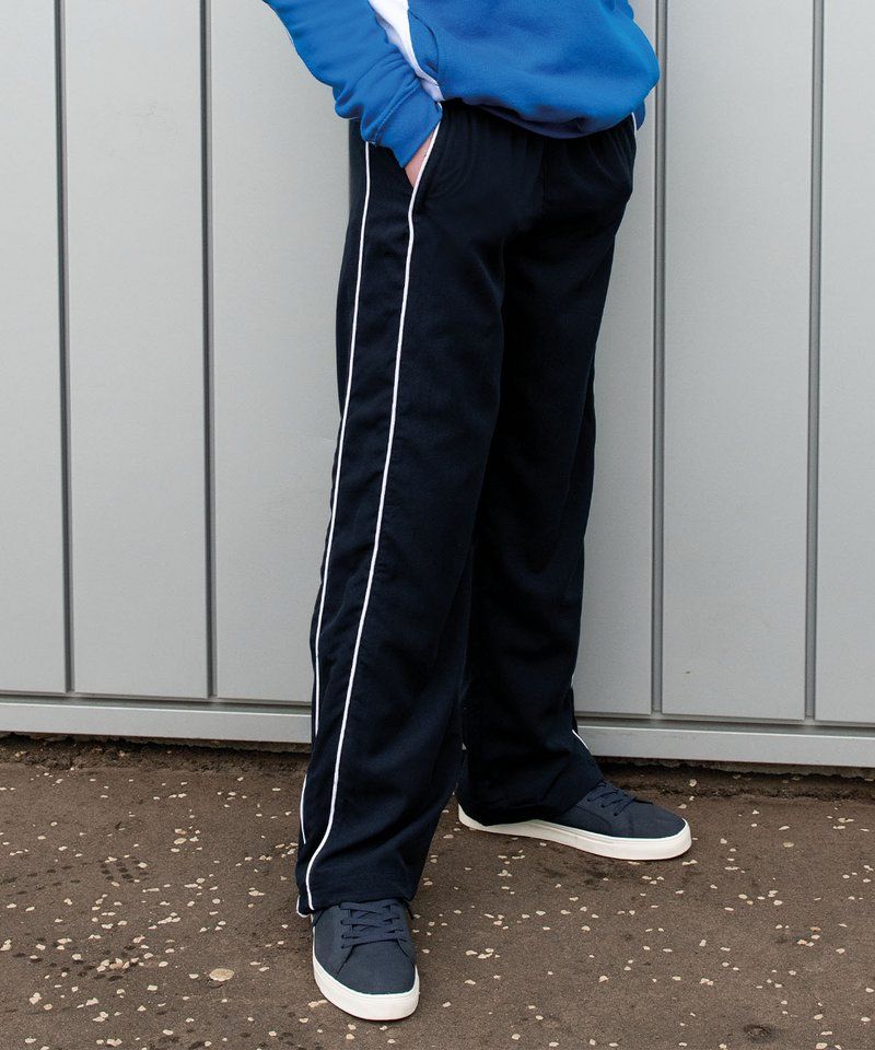 Kids piped track pants