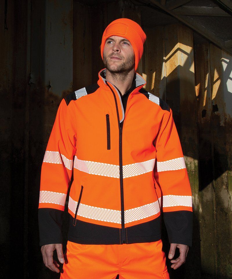 Printable ripstop safety softshell