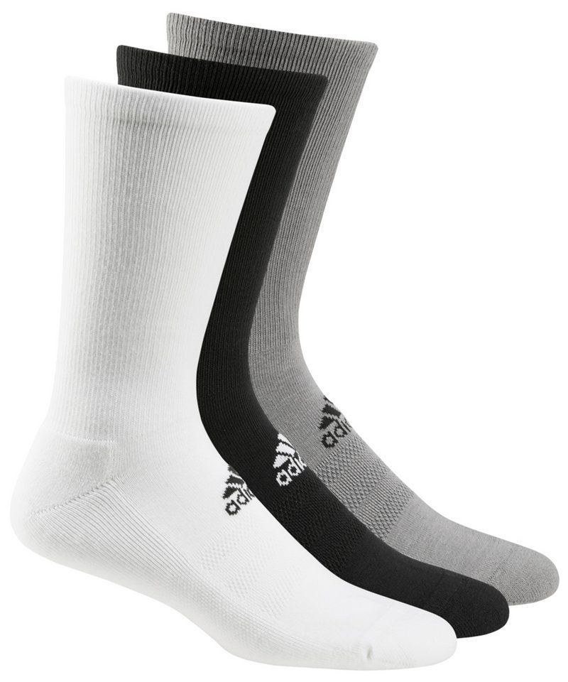 adidas® 3-pack golf crew socks
