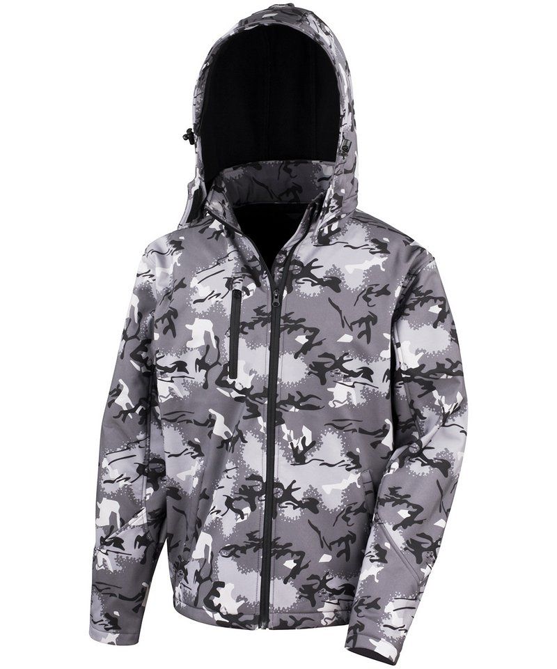 Camo TX performance hooded softshell jacket