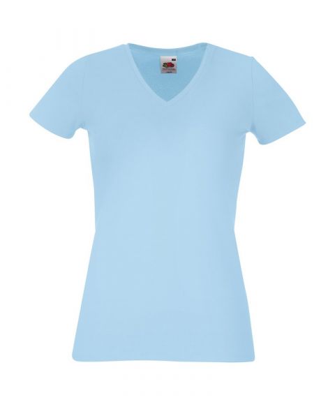 Lady-fit v-neck tee