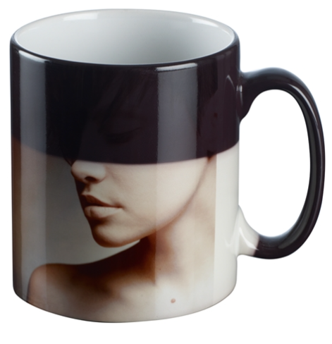Colour Change Sublimaton Mug 10oz - Black