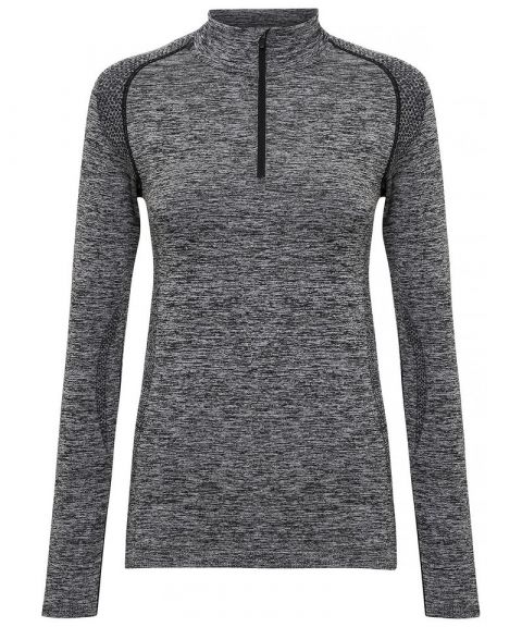 Women's TriDri® seamless '3D fit' multi-sport performance zip top