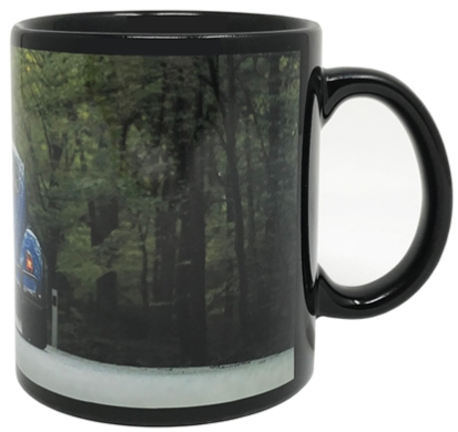 Black Sublimation Mug With White Panel 11oz