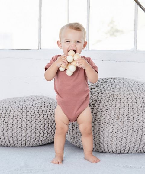 Baby triblend short sleeve one piece