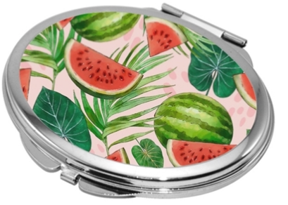 Sublimation Compact Mirror Oval 6.3 x 7.2cm