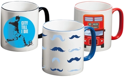 Two-Tone Ceramic Mug 10oz / 80mm Diameter